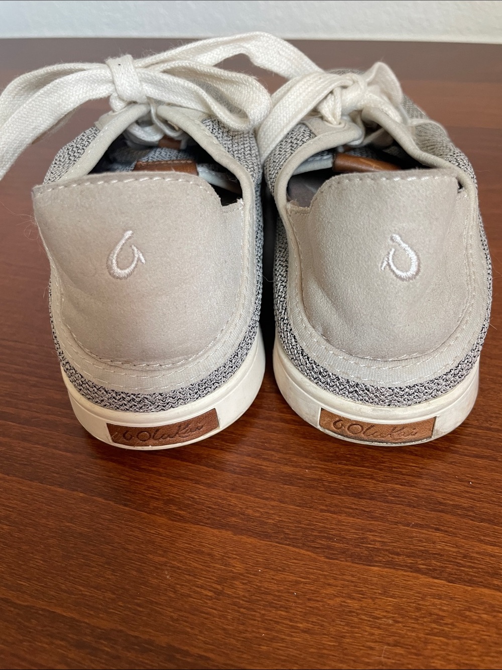 Olukai Pehuea Li Mesh Sneakers Mist Grey Women’s Size 8 EU 38